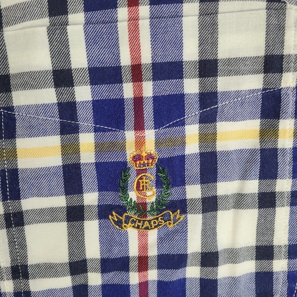 Chaps Ralph Lauren Shirt Men's XL Multicolor‎ Plaid Button Down Cotton - Picture 4 of 11